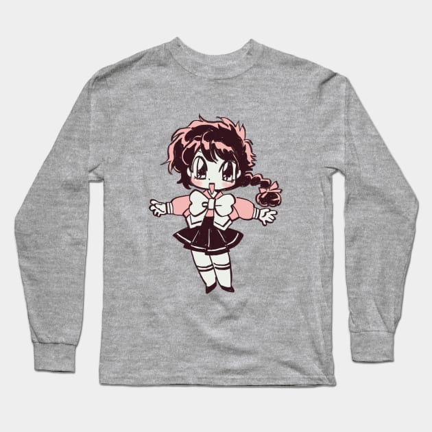 I draw chibi Hikaru Shidou / magic knight rayearth Long Sleeve T-Shirt by mudwizard